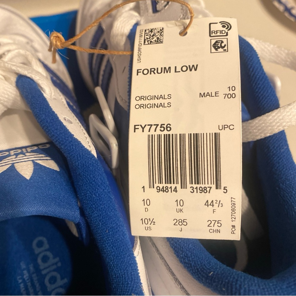 Adidas Forum Low Sneakers - Blue and White